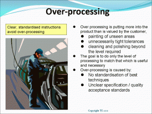 Seven Wastes; Overprocessing